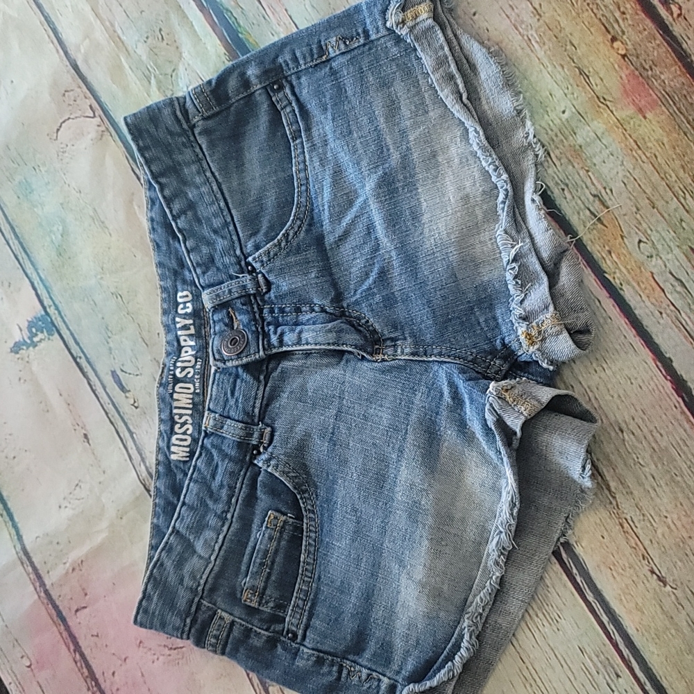 Frayed Jean shorts